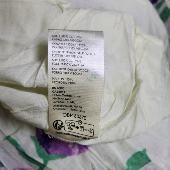 Free People Maxi Dress Golden Hour V-Neck Floral Multicolor 3/4 Sleeves XS Boho - Picture 12 of 12